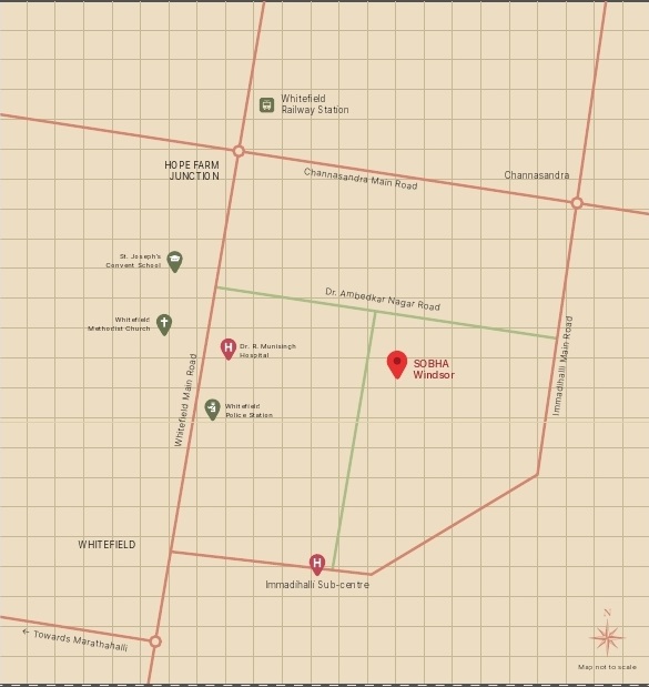 Sobha Windsor Location Map